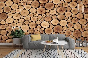 کاغذ دیواری طرح چوب تنه درخت