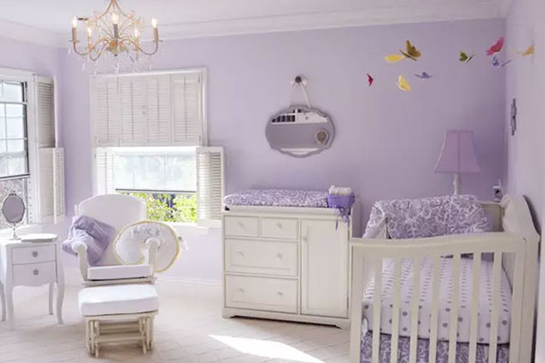 سرویس سفید اتاق خواب نوزاد دختر