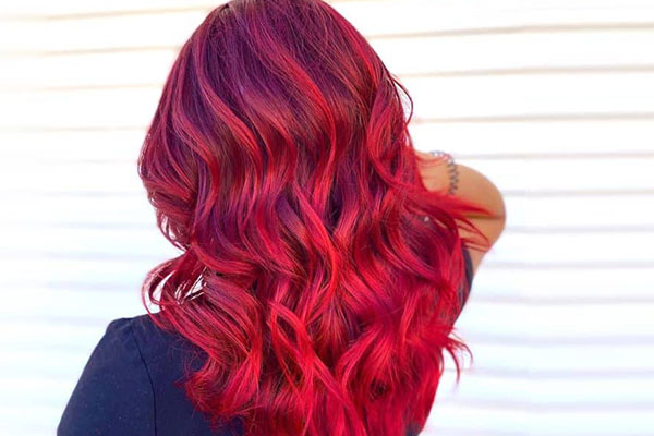 رنگ مو قرمز آتشین