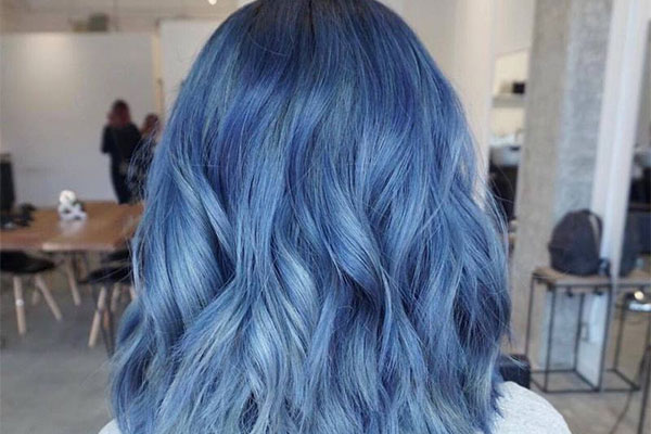 رنگ مو آبی از تیره به روشن