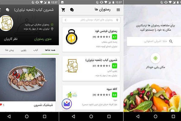 سفارش آنلاین غذا در تهران