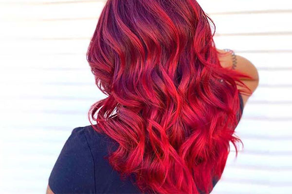 رنگ موی فانتزی قرمز