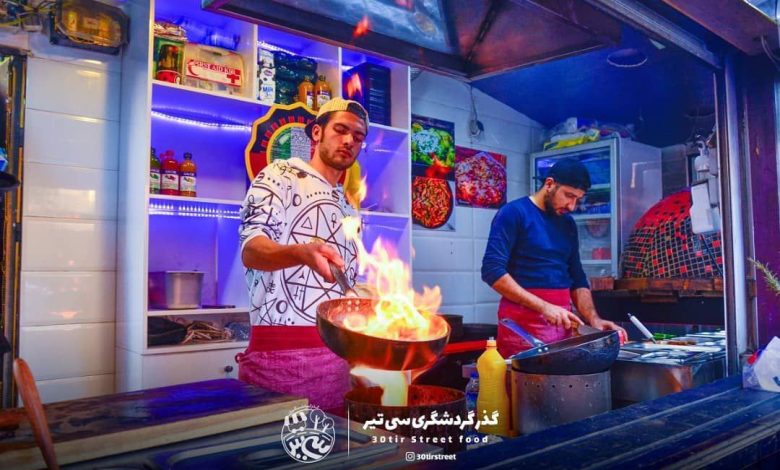 غذاهای خیابان سی تیر تهران