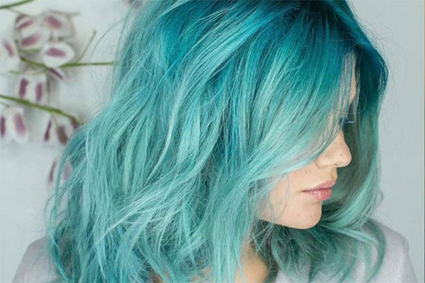 موی آبی فانتزی جدید