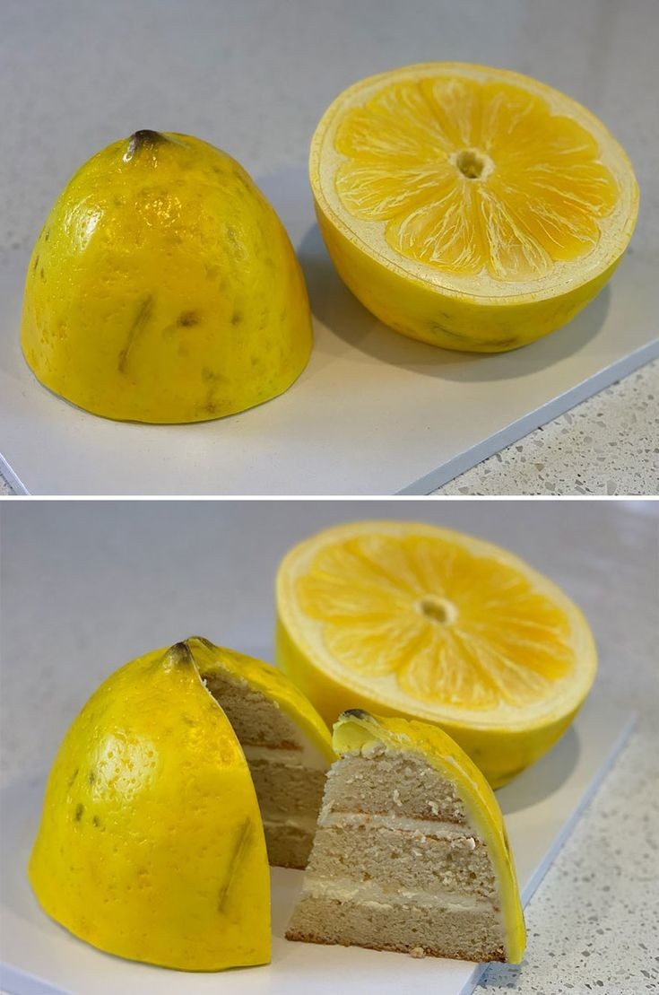 کیک طرح لیمو طبیعی و سوپر رئال