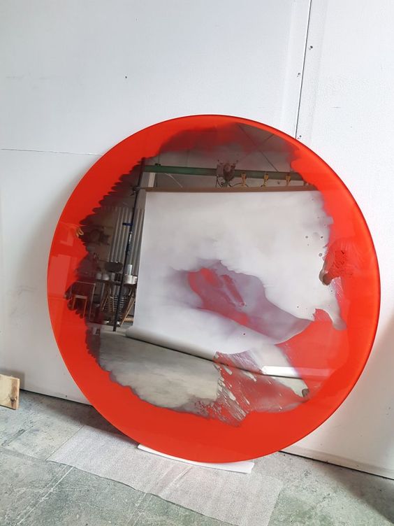 مدل آینه گرد دکوراتیو17
