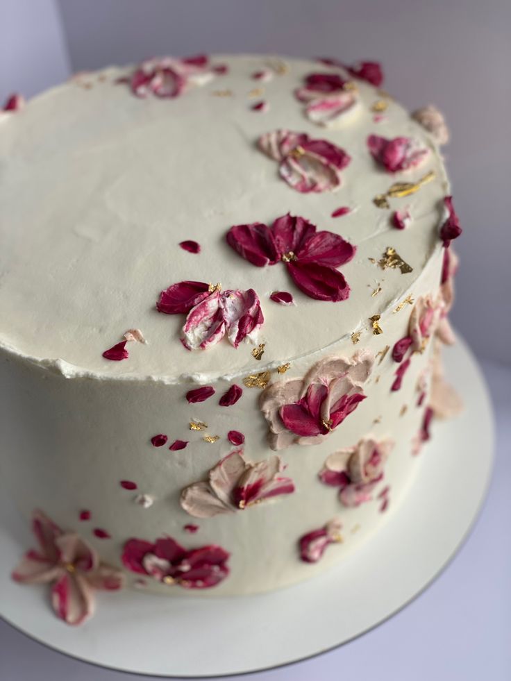 مدل کیک با طرح گل های بهاری18
