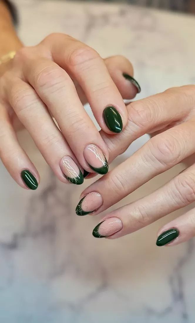 طراحی ناخن فرنچ کریسمسی 3