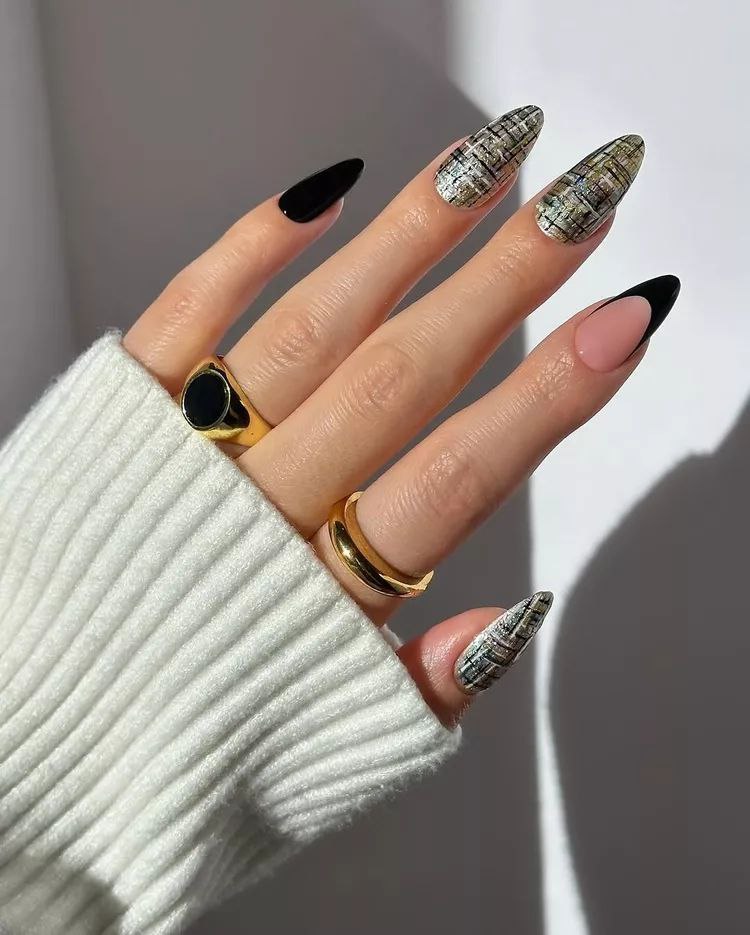 طراحی ناخن فرنچ کریسمسی 5