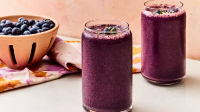 طرز تهیه اسموتی ضد التهاب لیمو بلوبری