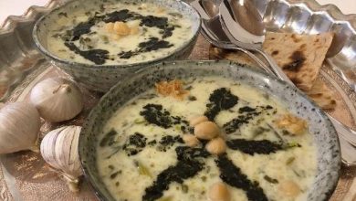طرز تهیه آش دوغ محلی