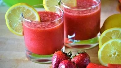 آموزش اسموتی تابستانی لیموناد توت فرنگی غلیظ