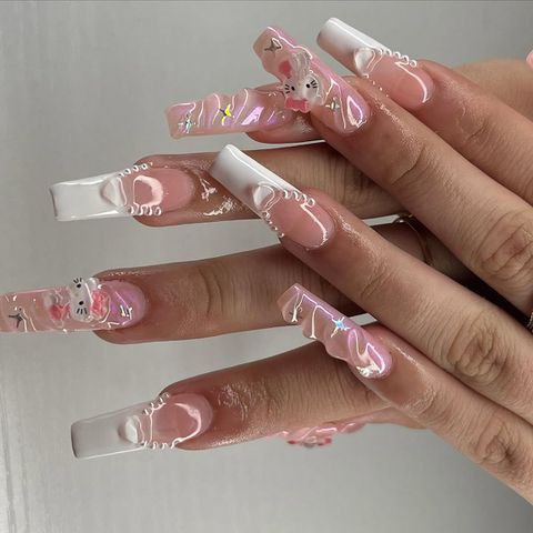 ناخن کروم صورتی 7