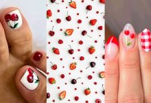 طراحی خاص گیلاس برای ناخن پا (پدیکور) و دست + عکس های ست پس زمینه گوشی همراه