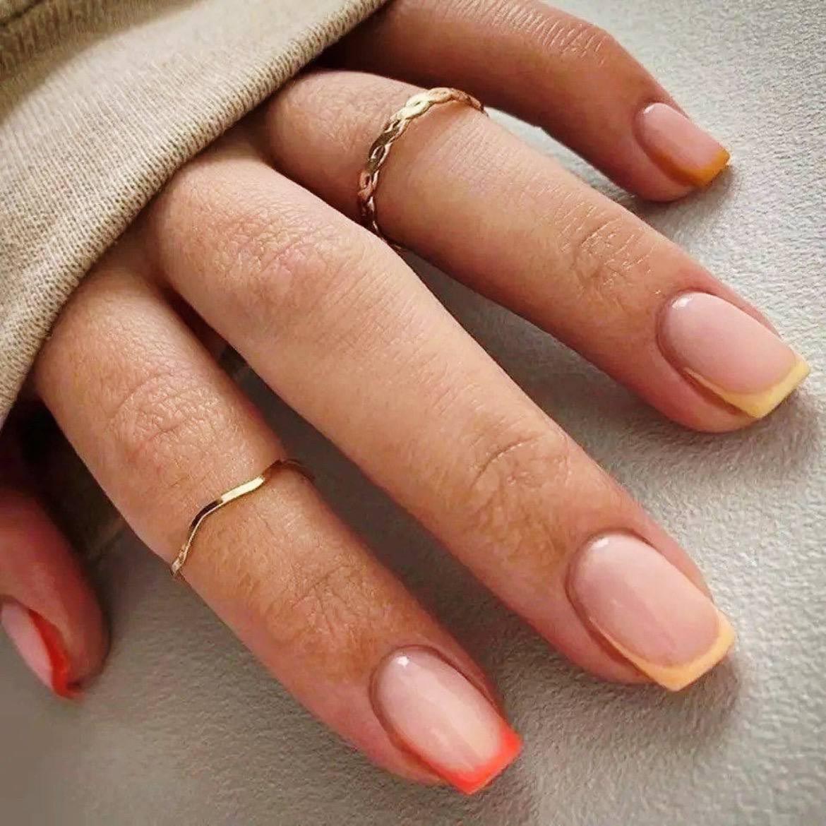 ایده ناخن های فرنچ جذاب