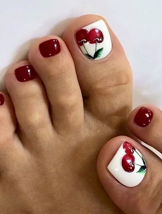 پدیکور میوه گیلاس