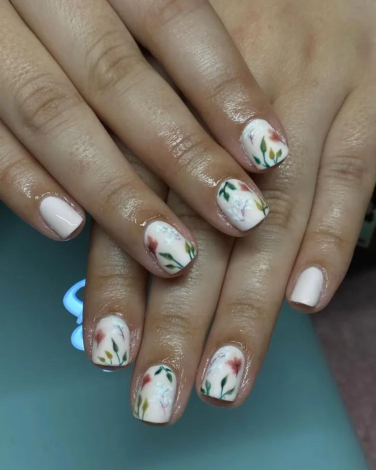 ناخن ژله‌ای گل