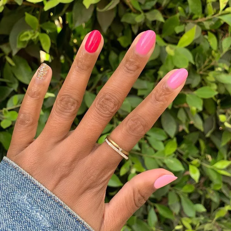 ناخن گرادیانی شاد