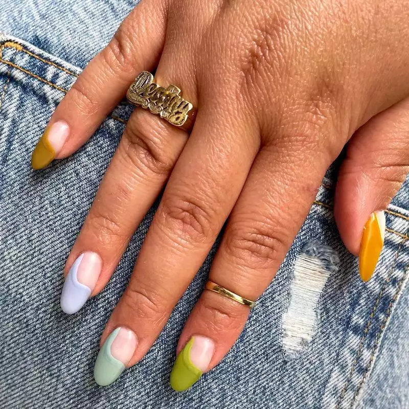 ناخن گرادیانی فرنچ