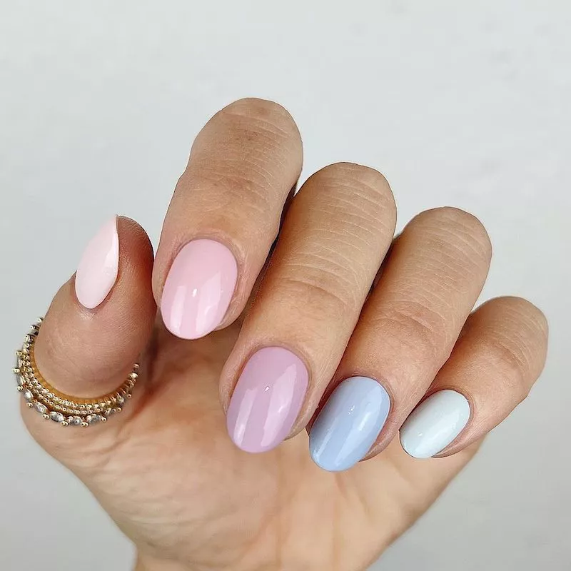 ناخن گرادیانی پاستلی