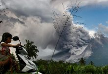 آتش‌فشان «گُنگونگ مراپی» در اندونزی بار دیگر فعال شد