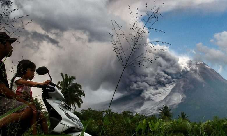 آتشفشان «گُنگونگ مراپی» در اندونزی بار دیگر فعال شد