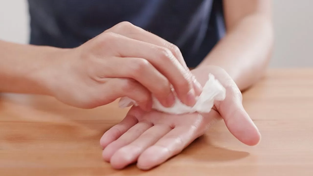 تعریق بیش ازحد دست