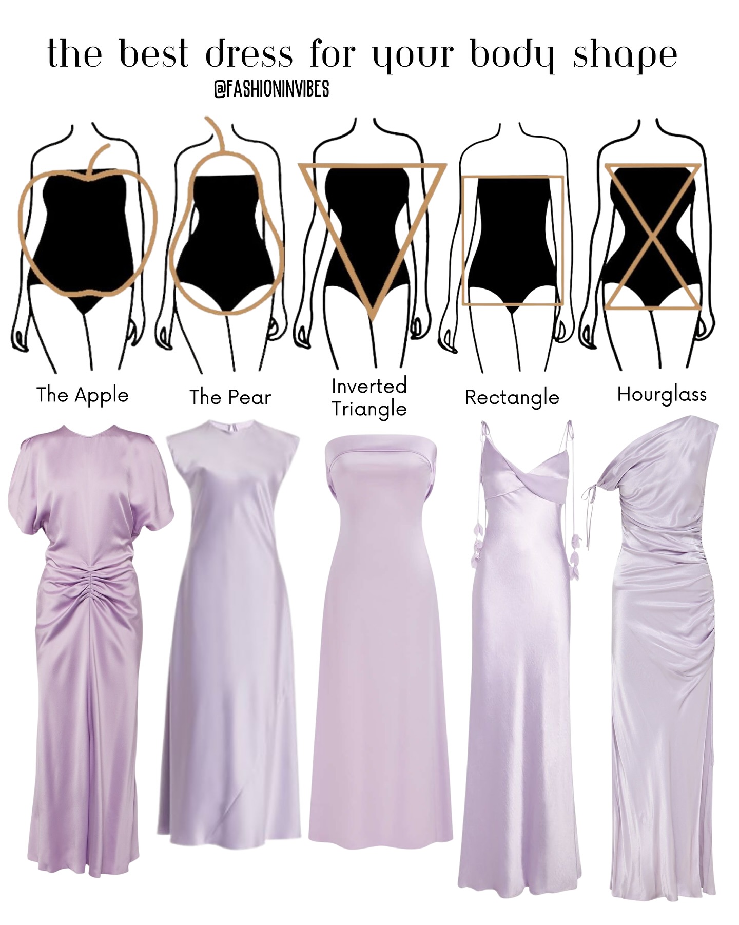 انتخاب درست پیراهن ساتن بر اساس فرم بدن