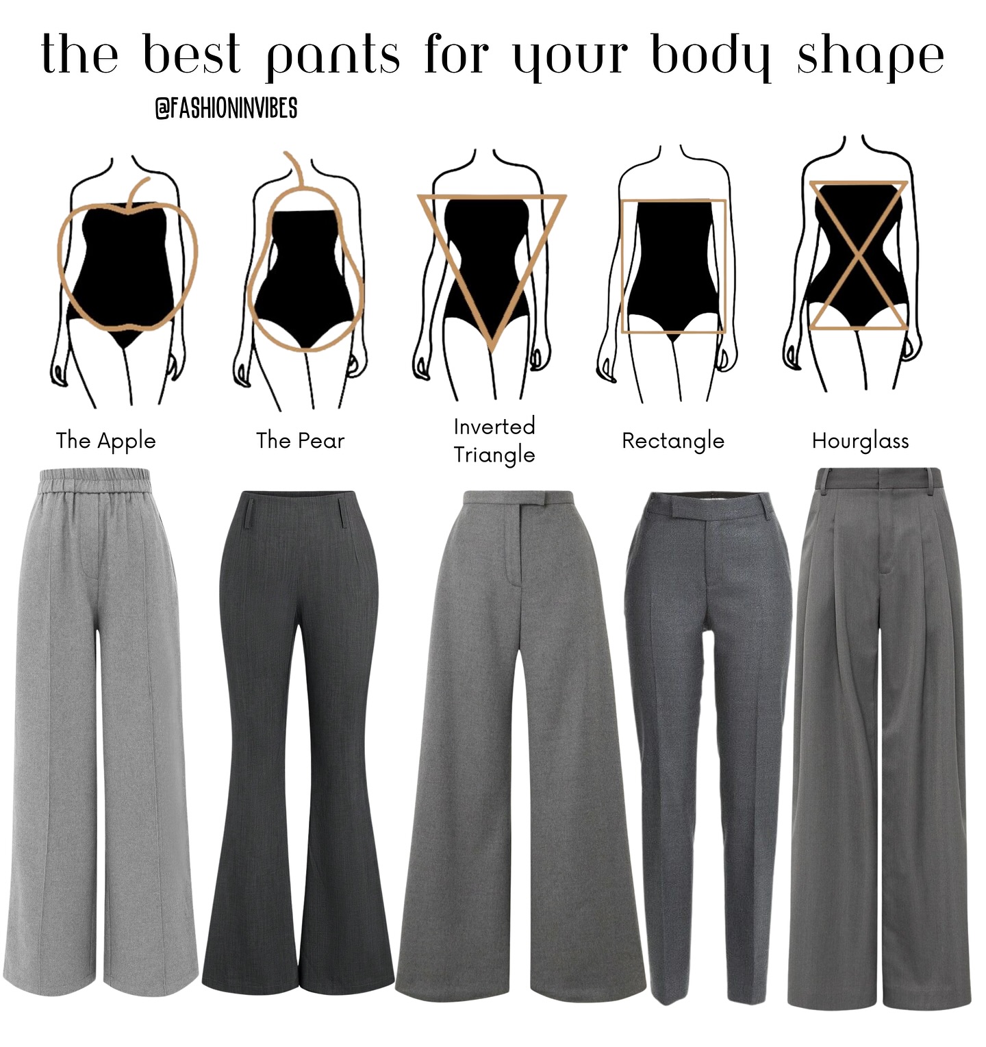 انتخاب درست شلوار پارچه ای بر اساس فرم بدن 1