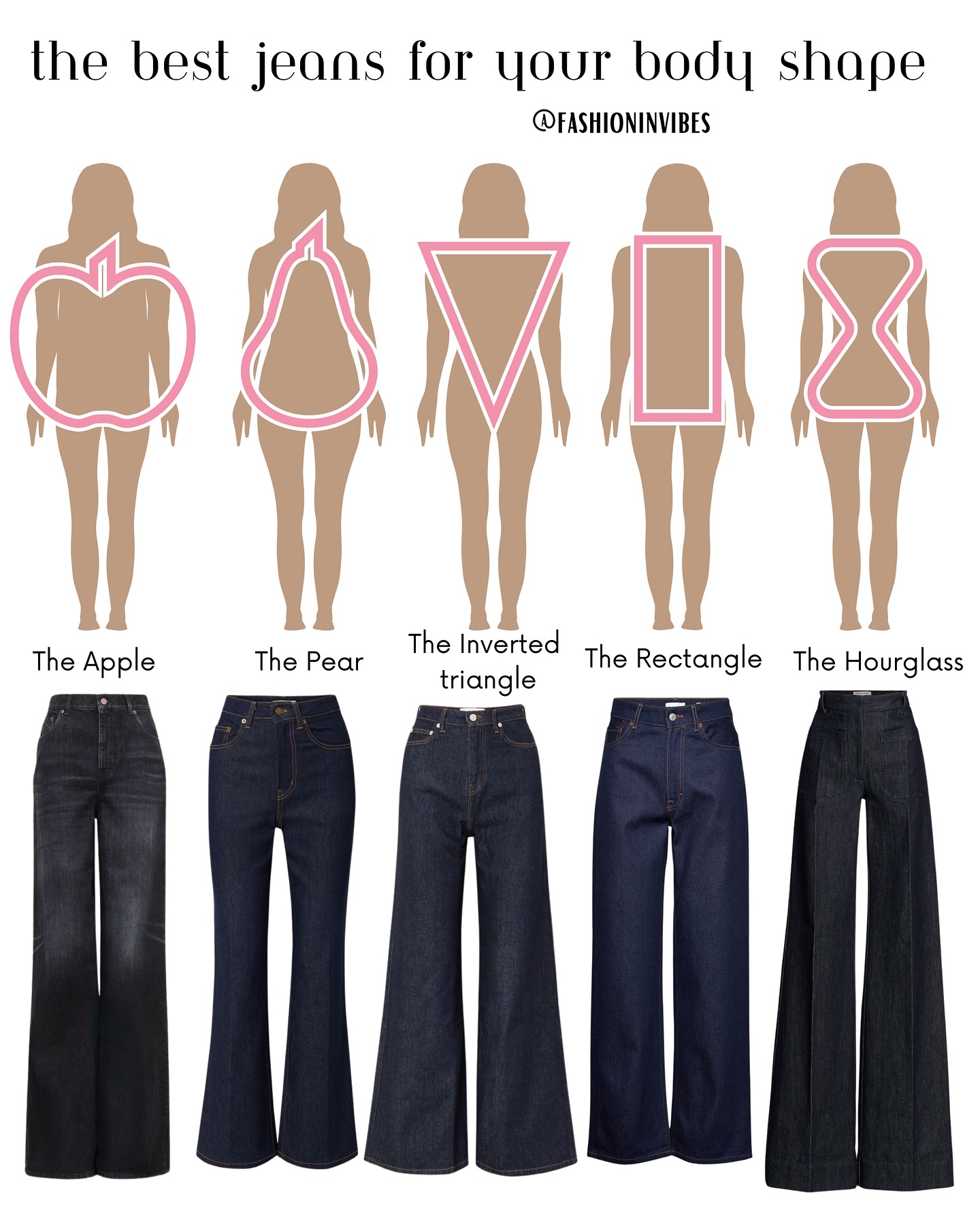 انتخاب درست شلوار جین بر اساس فرم بدن 2