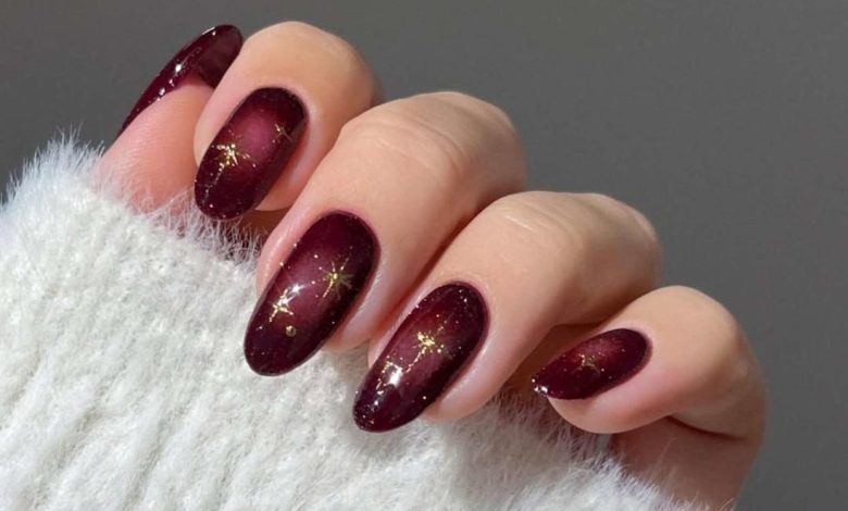 ۲۳ ایده برای ناخن تیره برای یک مانیکور زمستانی جذاب