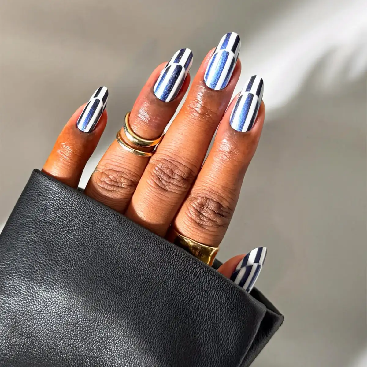 ناخن راه راه زمستانی