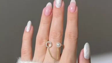 20 ایده ناخن سفید زمستانی با حس روشن و تازگی