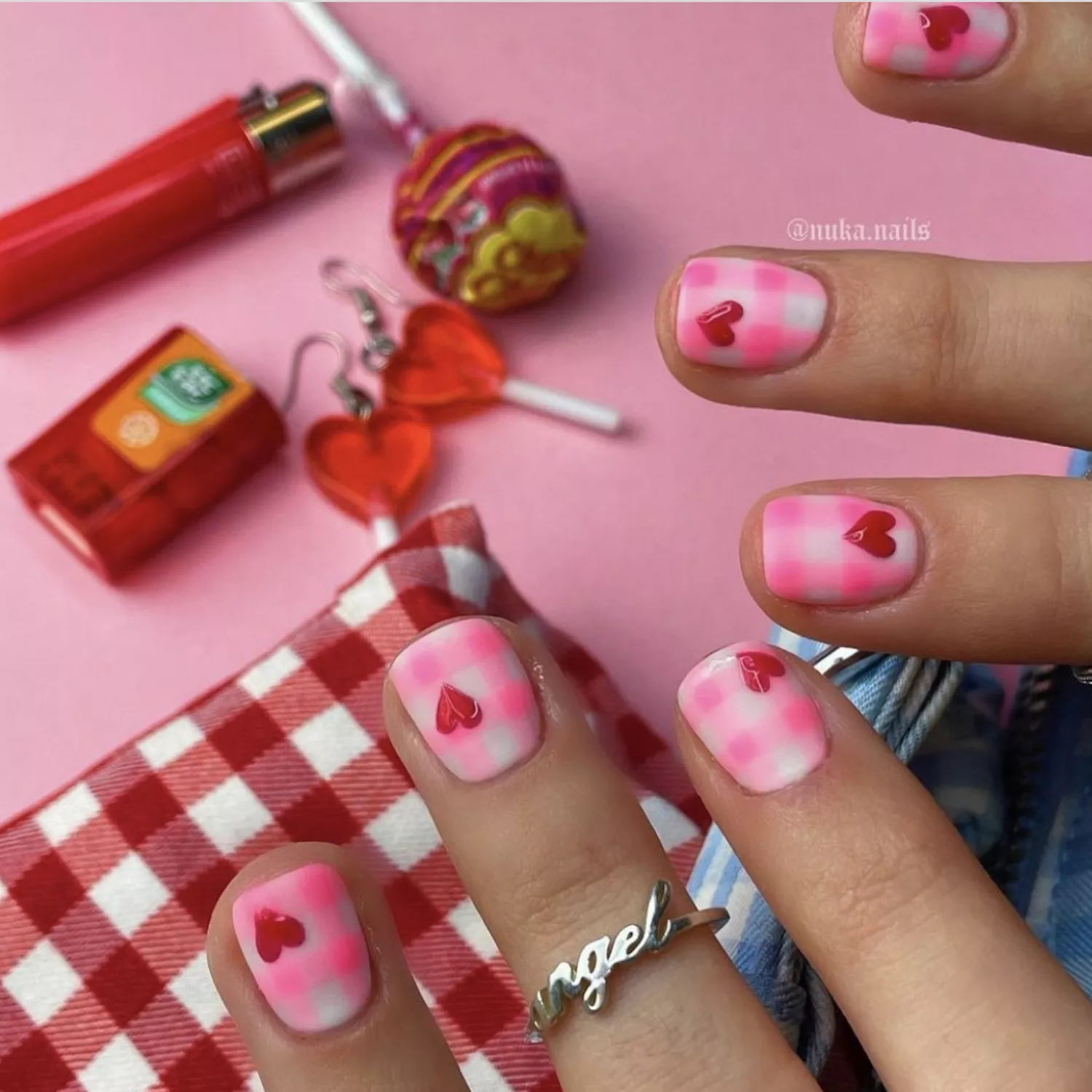 ایده برای ناخن آبنباتی