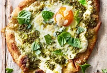 دستور پخت پیتزای صبحانه