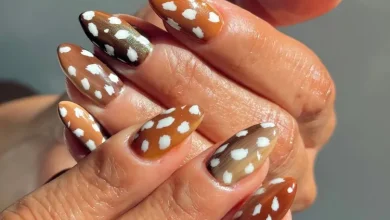 ناخن‌ های طرح حنایی