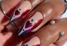 ۲۰ ایده ناخن قلبی، از لاک کروم سرخ گرفته تا لاک قرمز پررنگ