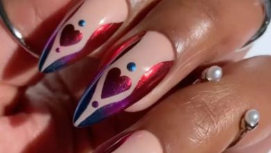 ۲۰ ایده ناخن قلبی، از لاک کروم سرخ گرفته تا لاک قرمز پررنگ