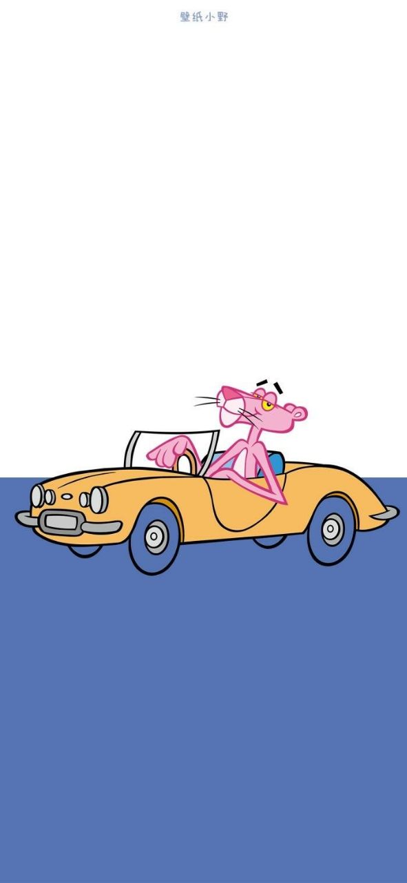 پلنگ صورتی در ماشین