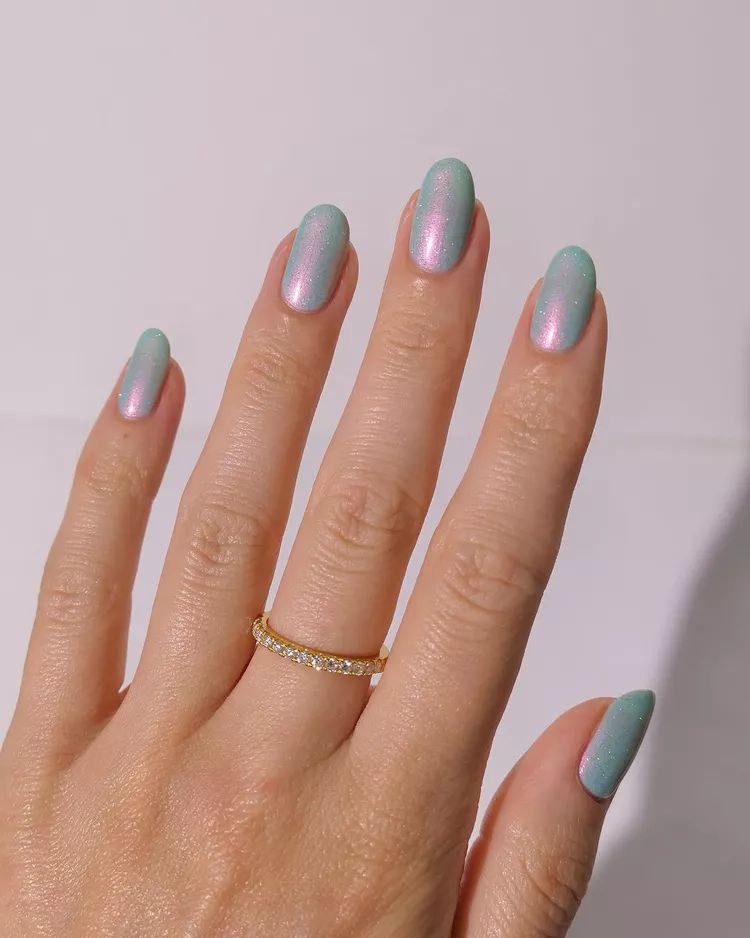 طراحی ناخن کروم پری دریایی