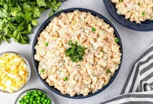 طرز تهیه سالاد ماکارونی با ژامبون و سس مخصوص