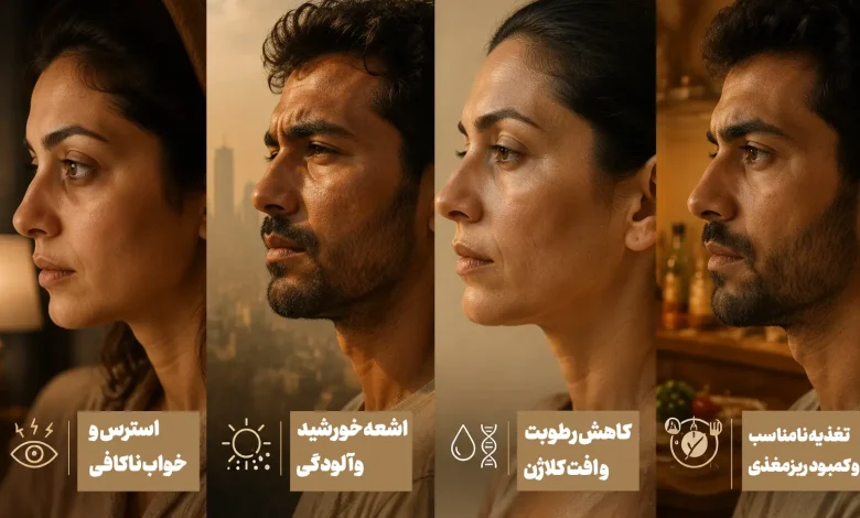 درباره پیری پوست در برنامه زنده صداوسیما